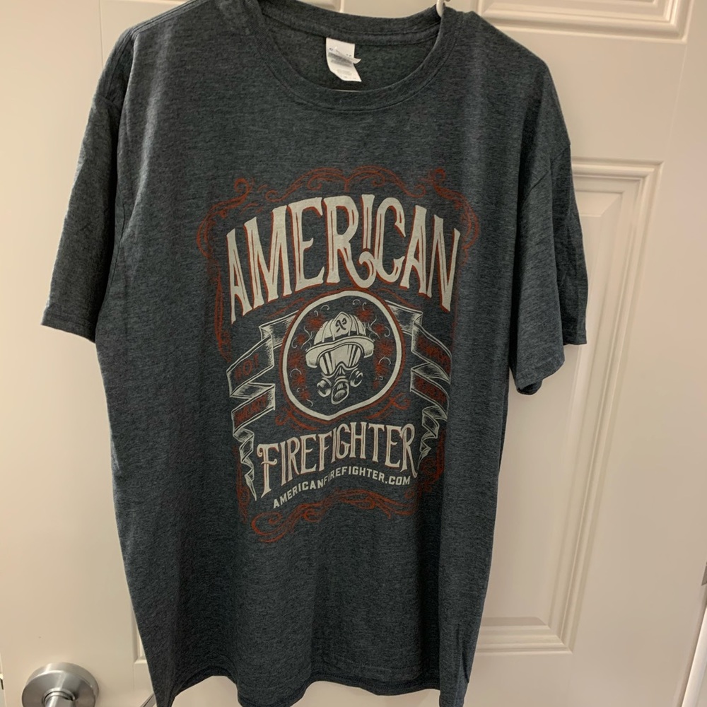 XL American firefighter short sleeve shirt